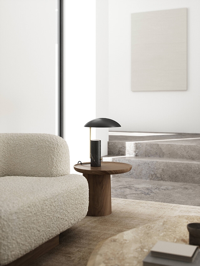 Mademoiselles tafellamp, zwart